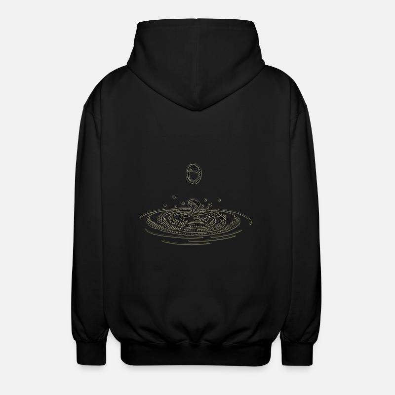 Ripple Kleidung - Unisex Kapuzenjacke - Schwarz