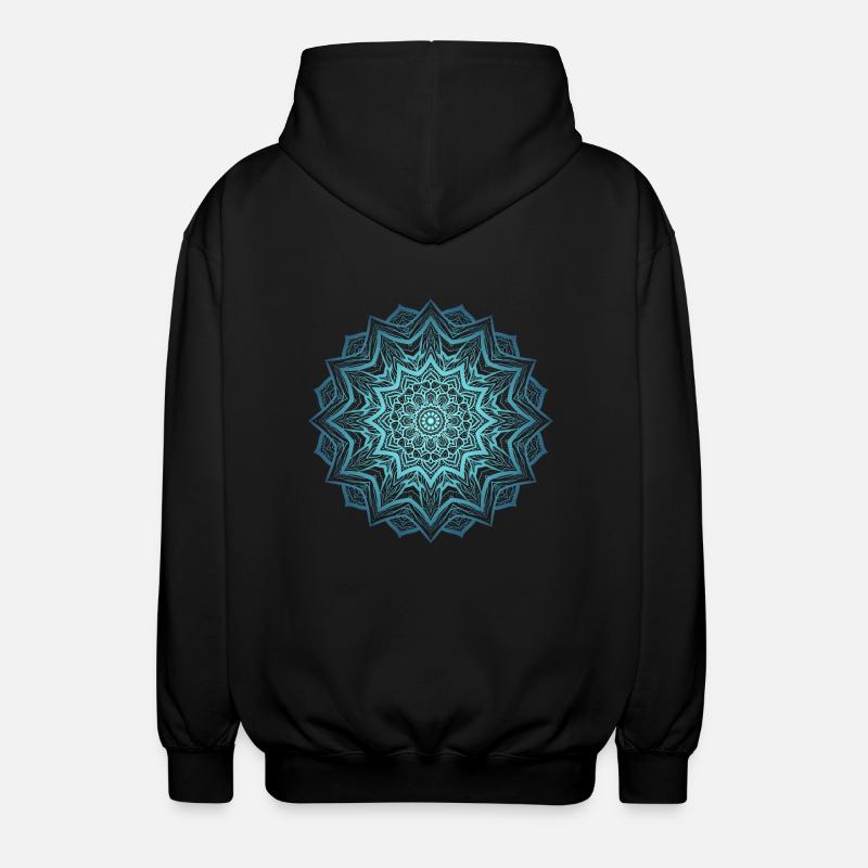 Mandala 2 - Veste à capuche unisexe - noir