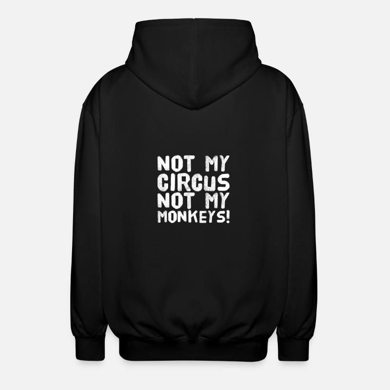 Monkey Circus - Unisex Kapuzenjacke - Schwarz