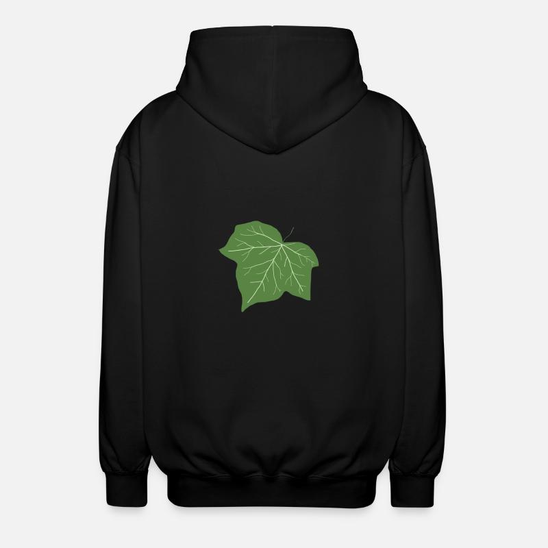 Efeu - Unisex Kapuzenjacke - Schwarz