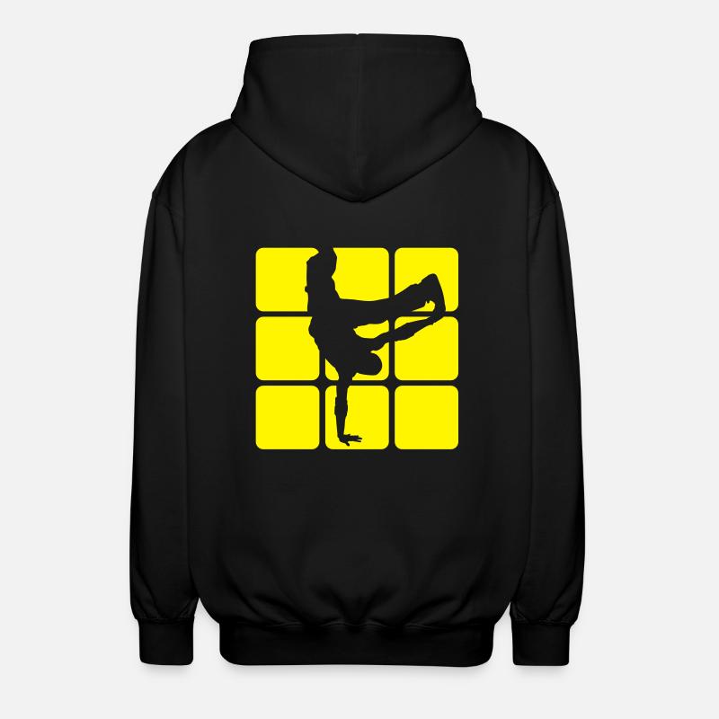 BREAKDANCE 1C 1 - Unisex Hooded Jacket - black