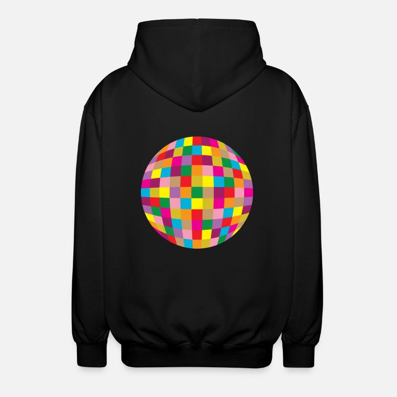 Boule disco - Veste à capuche unisexe - noir