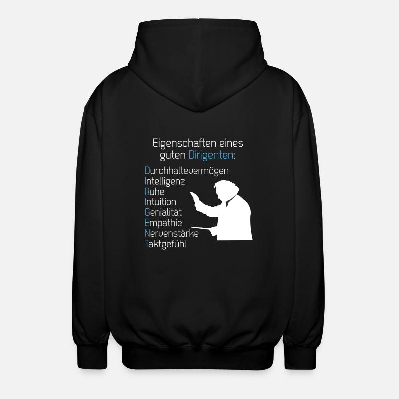 Eigenschaften Dirigent - Unisex Kapuzenjacke - Schwarz