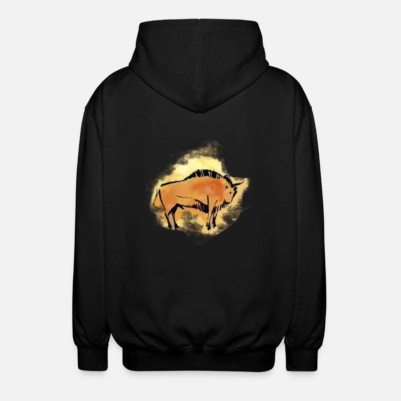 Bison - Veste à capuche unisexe - noir