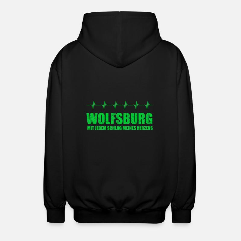 WOLFSBURG-Geschenk - Unisex Kapuzenjacke - Schwarz