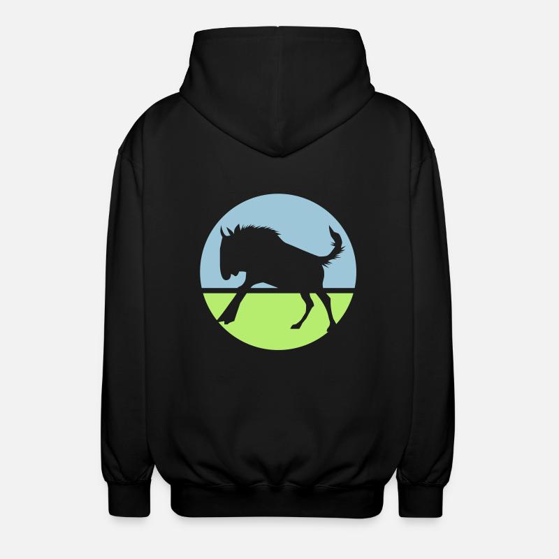 Gnu - Unisex Kapuzenjacke - Schwarz