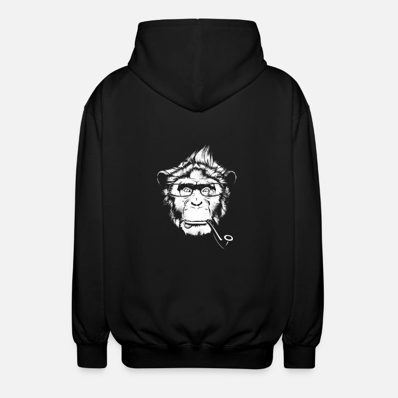 Ironic Chimp - Darks - Unisex Kapuzenjacke - Schwarz