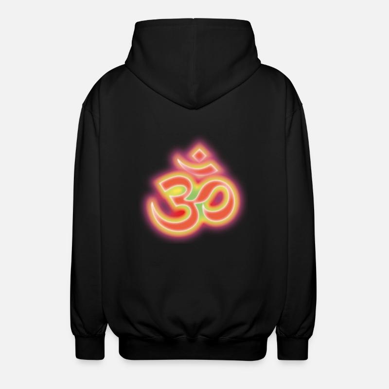 aum_om_inline_alegria1a - Unisex Kapuzenjacke - Schwarz