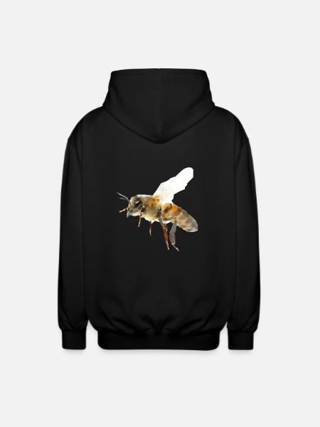 Biene - Unisex Kapuzenjacke - Schwarz