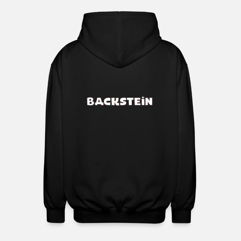 Backstein - Unisex Kapuzenjacke - Schwarz