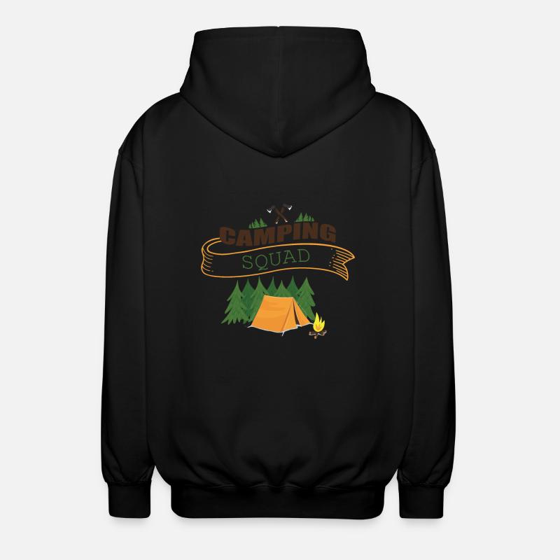 CAMPING SQUAD Team Camping - Unisex Kapuzenjacke - Schwarz