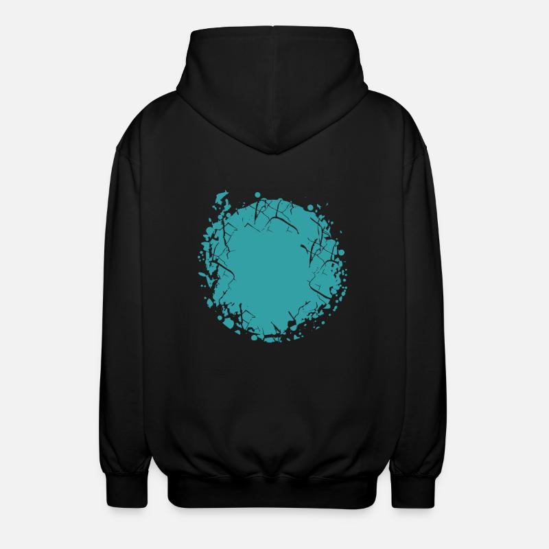 Vector background eu - Unisex Hooded Jacket - black