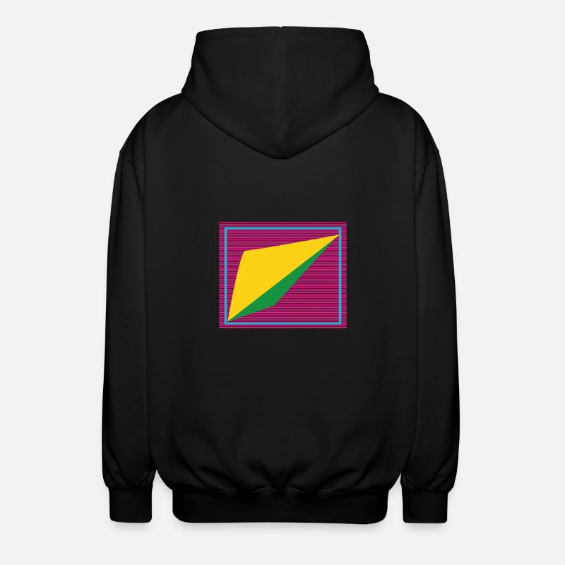 Forme rétro - Veste à capuche unisexe - noir