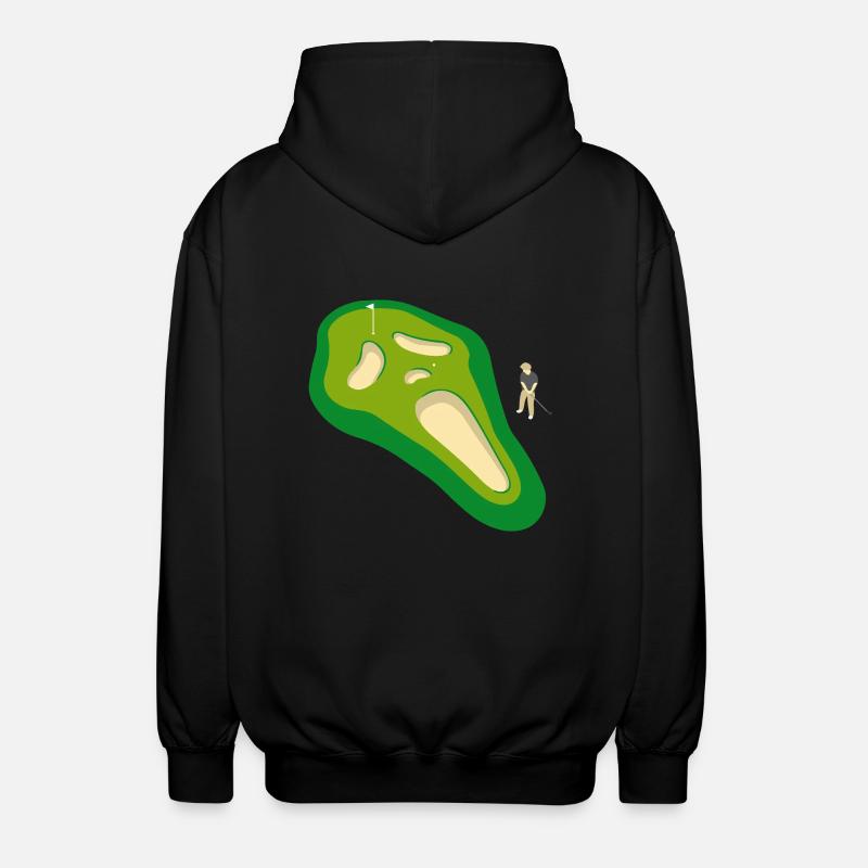 Crâne de golf - Veste à capuche unisexe - noir