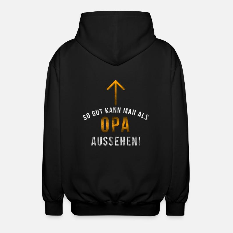 Opa - Unisex Kapuzenjacke - Schwarz