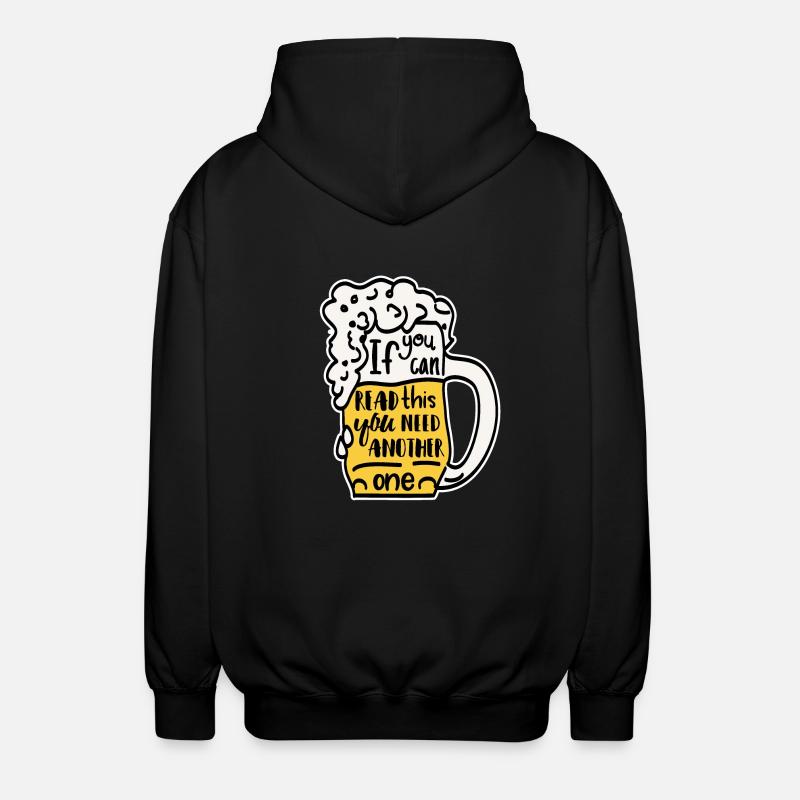 Witziger Biertrinker Bierkrug Geschenk - Unisex Kapuzenjacke - Schwarz