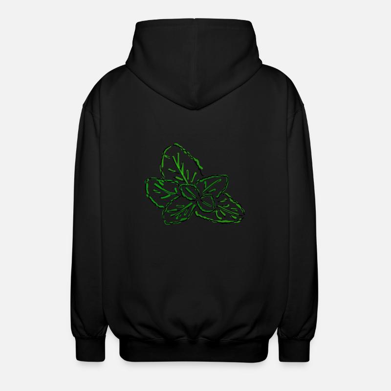 Pfefferminze - Unisex Kapuzenjacke - Schwarz