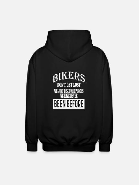 Biker Bike Motorcycle Sayings - Unisex Hooded Jacket - black