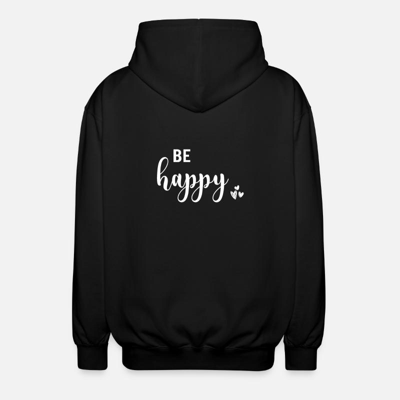 Sprüche - Unisex Kapuzenjacke - Schwarz