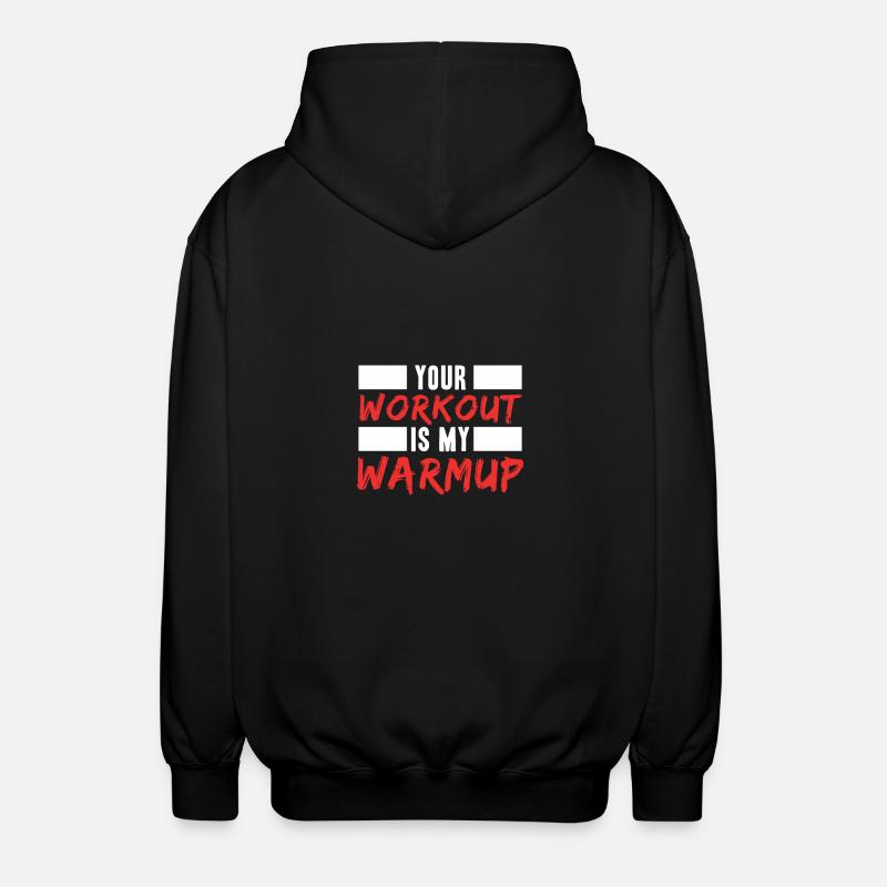 Workout - Unisex Kapuzenjacke - Schwarz