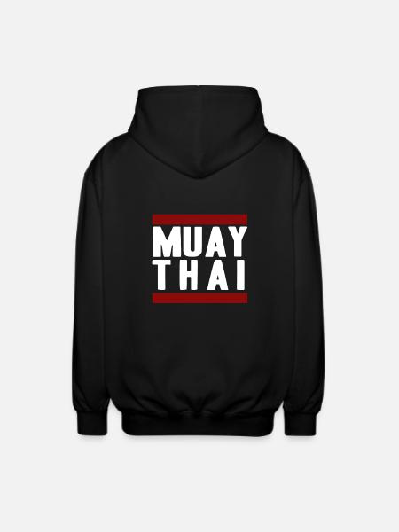 Muay Thai - Unisex Hooded Jacket - black