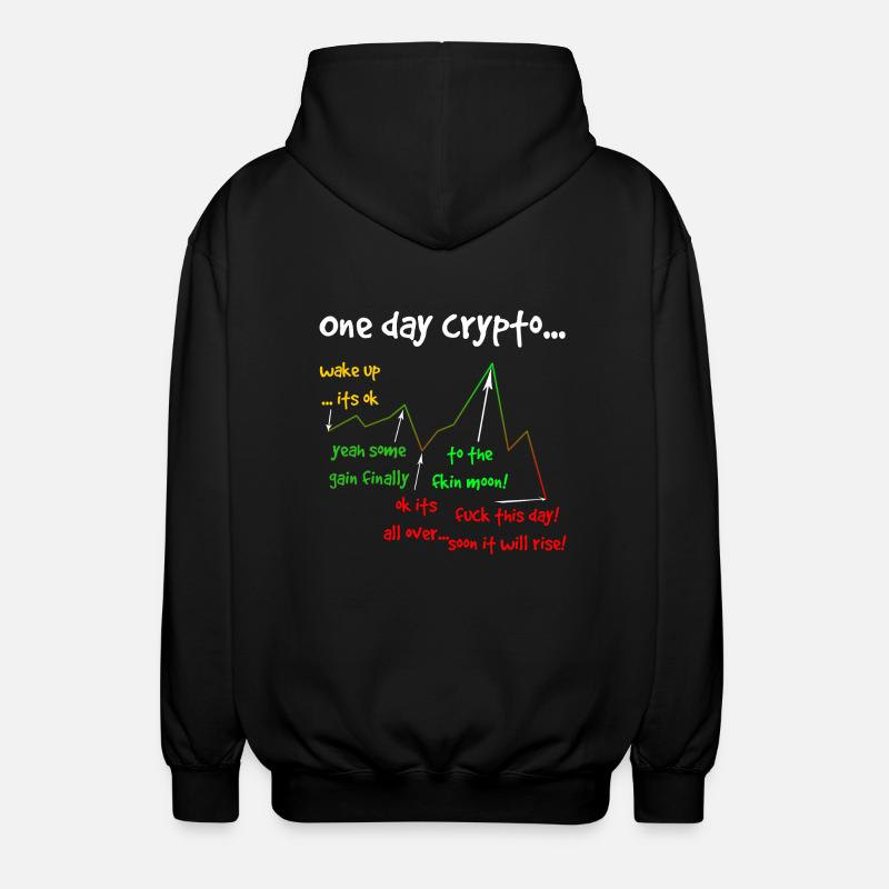 One day crypto - Unisex Kapuzenjacke - Schwarz