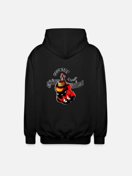 country music - Unisex Kapuzenjacke - Schwarz