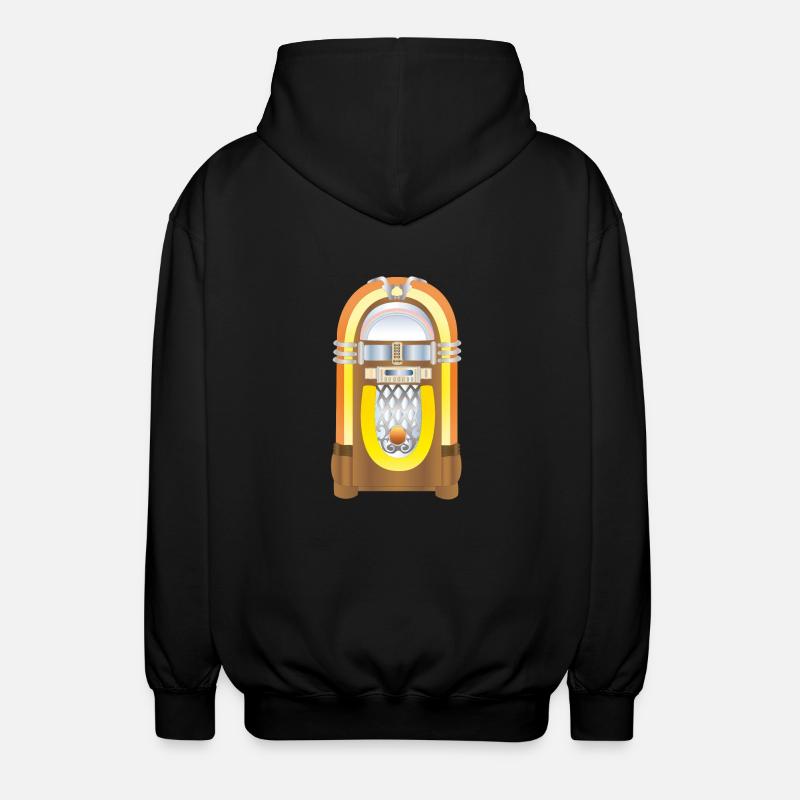 jukebox - Unisex Hooded Jacket - black