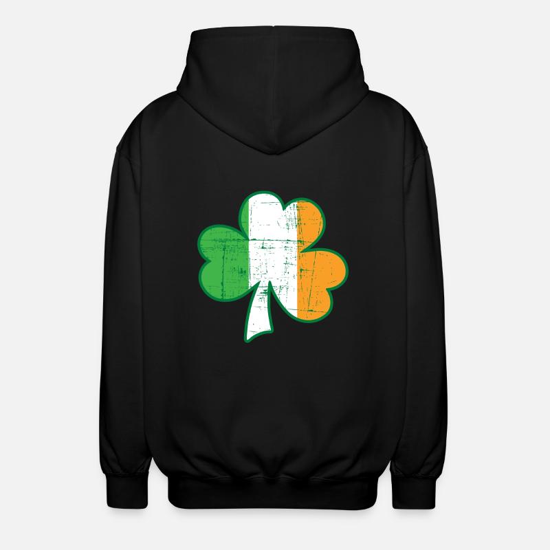 Drapeau irlandais en - Veste à capuche unisexe - noir