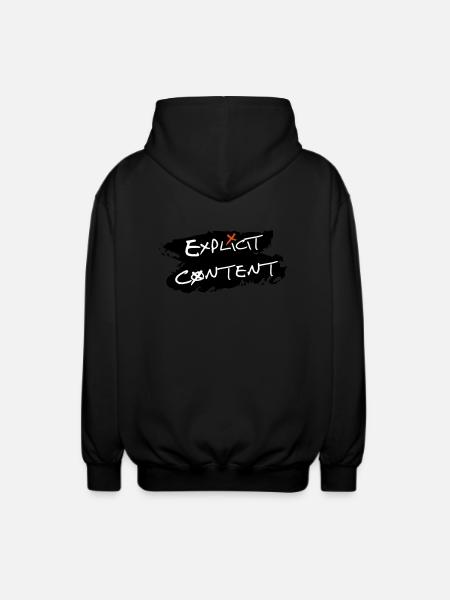 Explicit Content - Unisex Kapuzenjacke - Schwarz