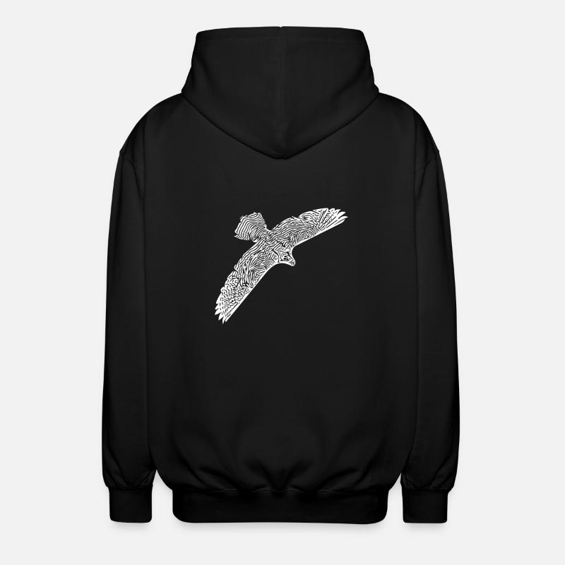faucon - Veste à capuche unisexe - noir