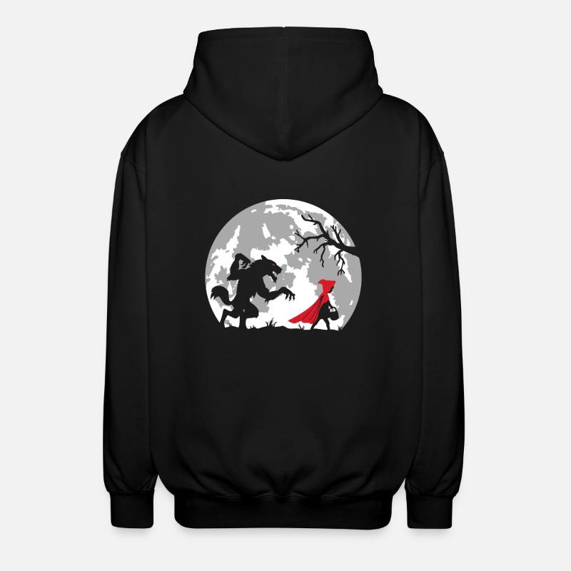Die Rotkäppchen - Unisex Kapuzenjacke - Schwarz
