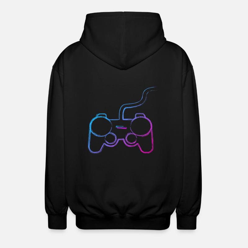 Controller Graffiti - Unisex Hooded Jacket - black