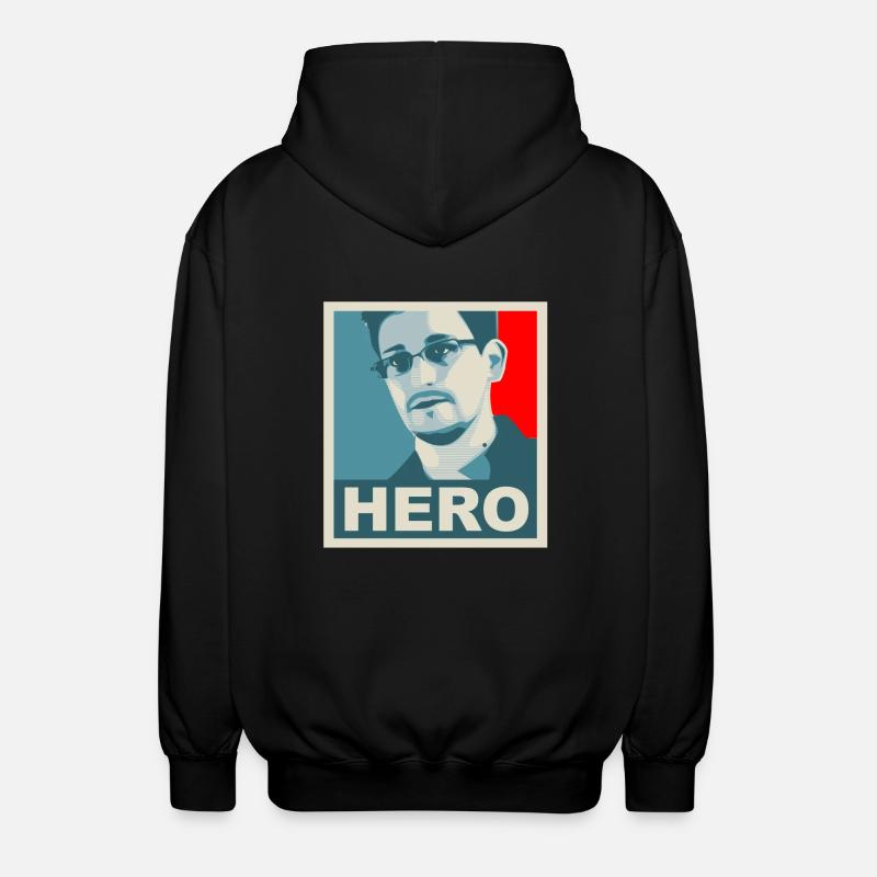 snowden - Veste à capuche unisexe - noir