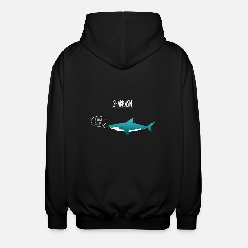 sharkasm - Veste à capuche unisexe - noir