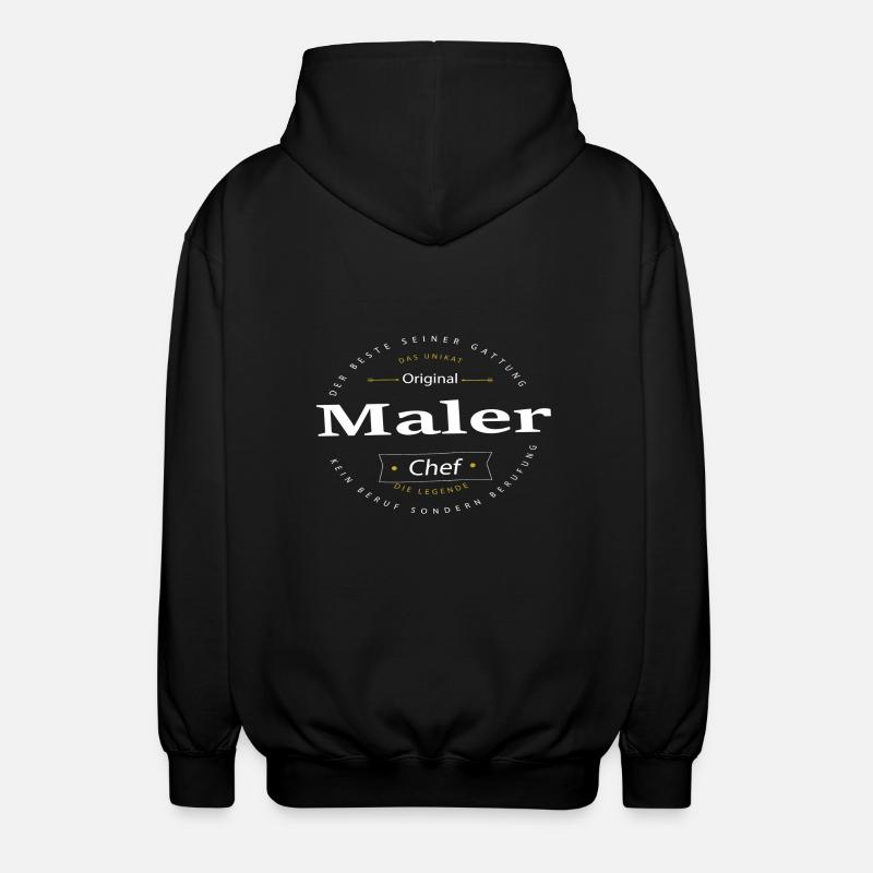 Beruf Maler - Unisex Kapuzenjacke - Schwarz