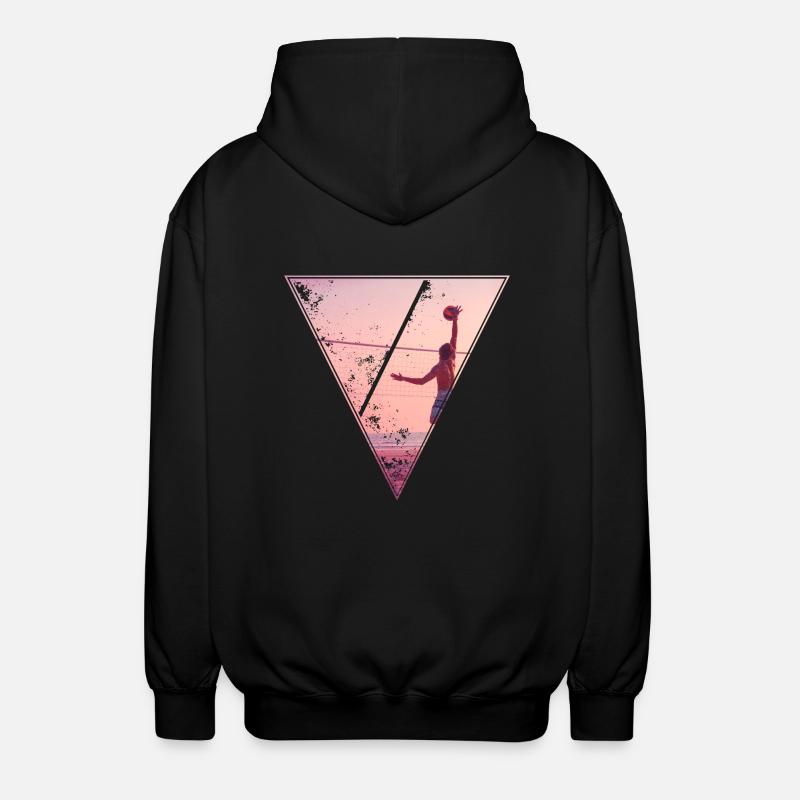 Beach - Unisex Kapuzenjacke - Schwarz
