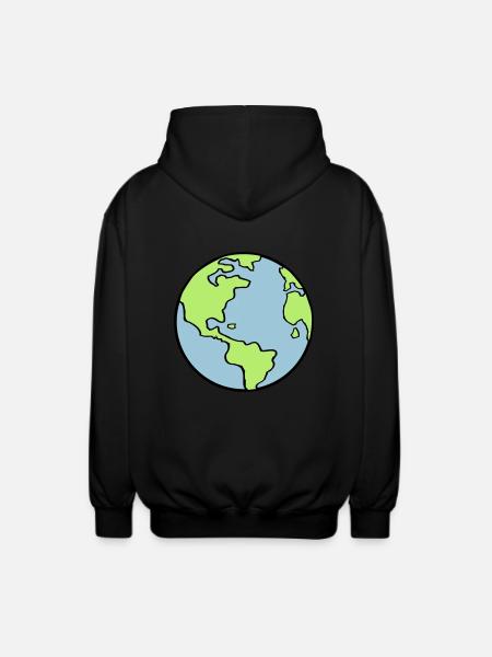erde_002 - Unisex Hooded Jacket - black