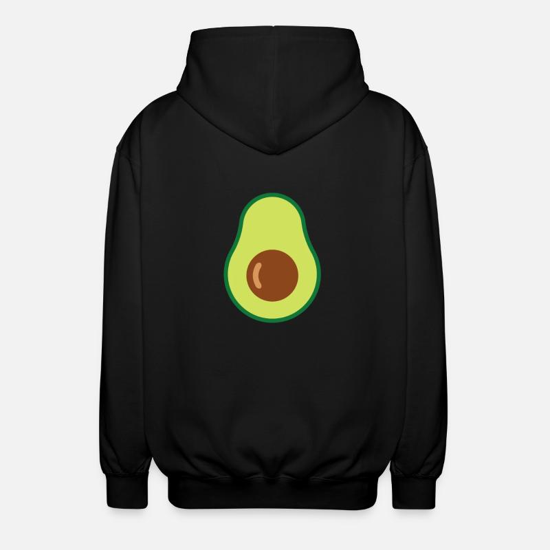 Avocado - Unisex Kapuzenjacke - Schwarz