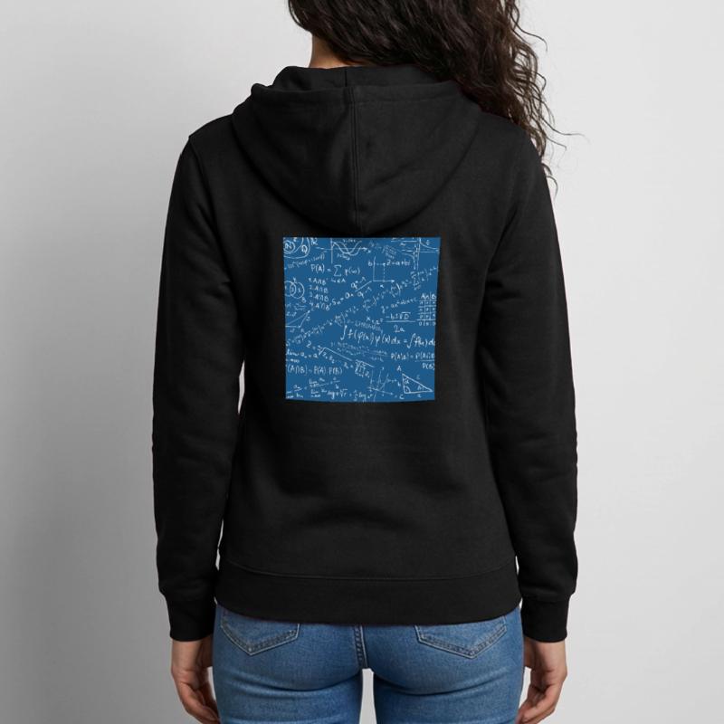 Math Equation Pattern, Quadratic Formula Math Gift Unisex Hooded Jacket