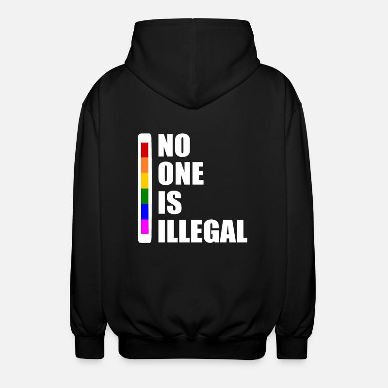 No one is illegal - Veste à capuche unisexe - noir