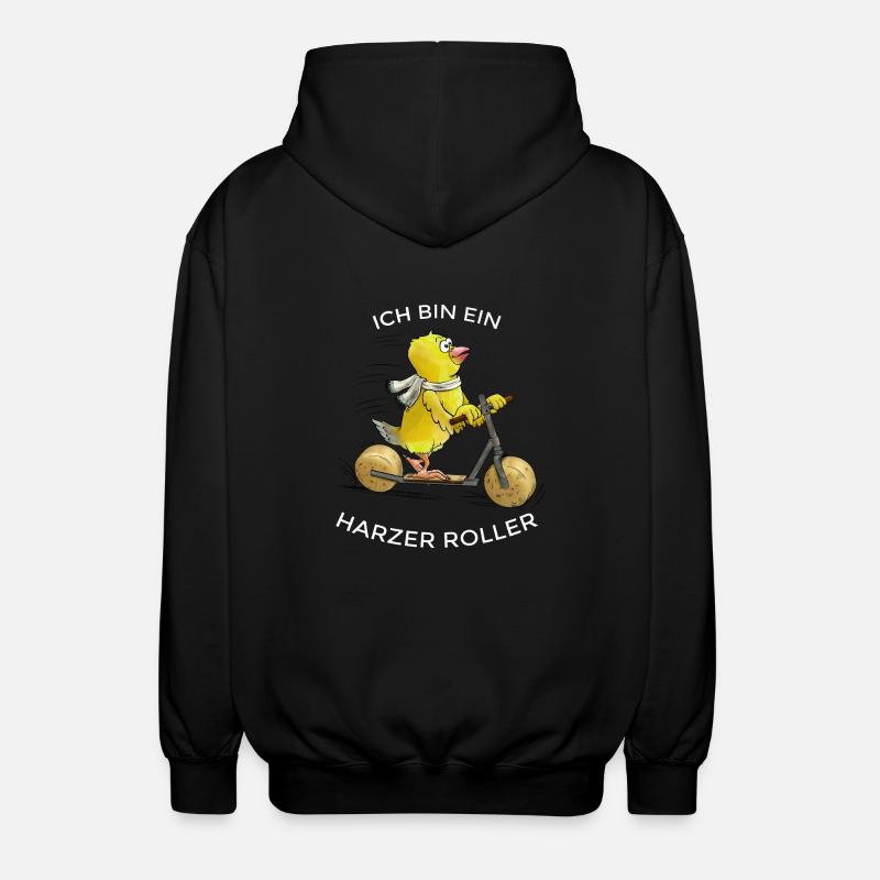 Ich bin ein Harzer Roller - Unisex Kapuzenjacke - Schwarz