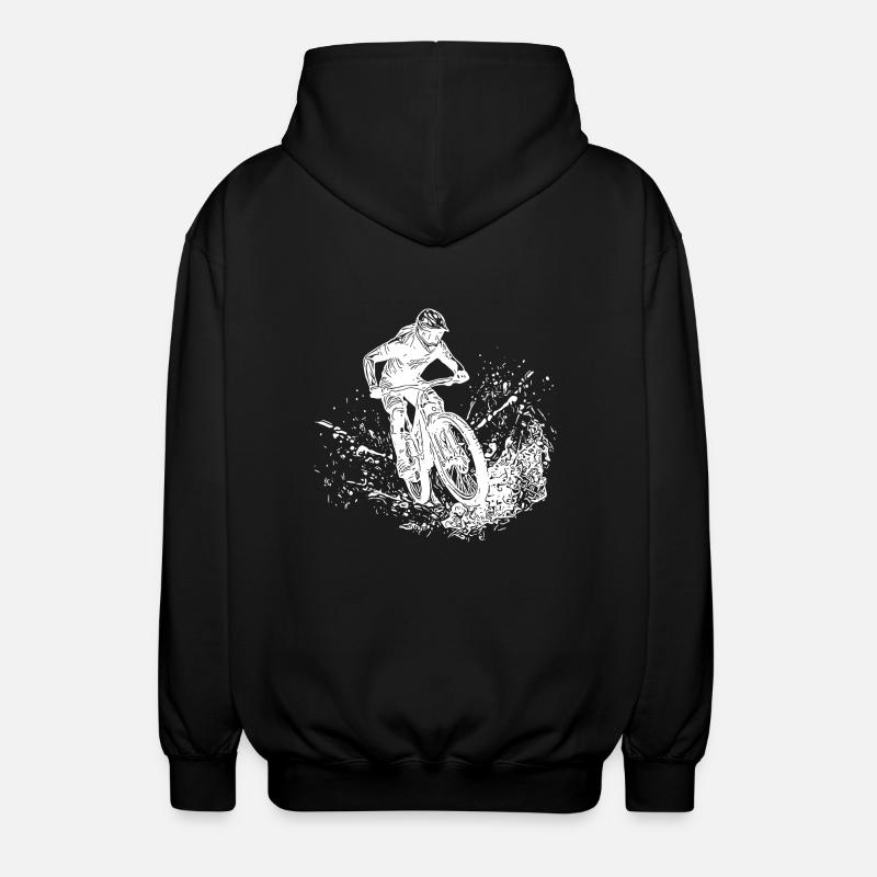 VTT Mud Splash Downhill - Veste à capuche unisexe - noir