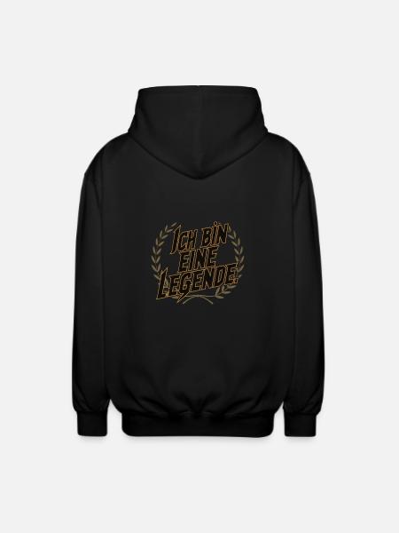 I'm a legend - Unisex Hooded Jacket - black