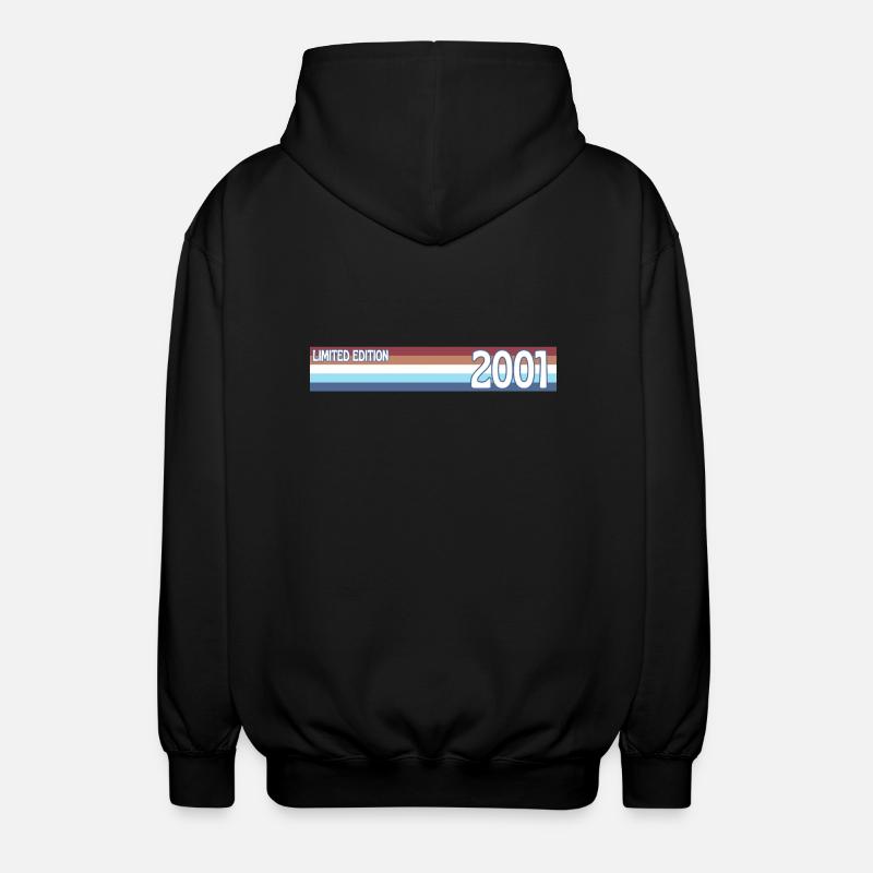 Retro 2001 Limited Edition - Unisex Hooded Jacket - black