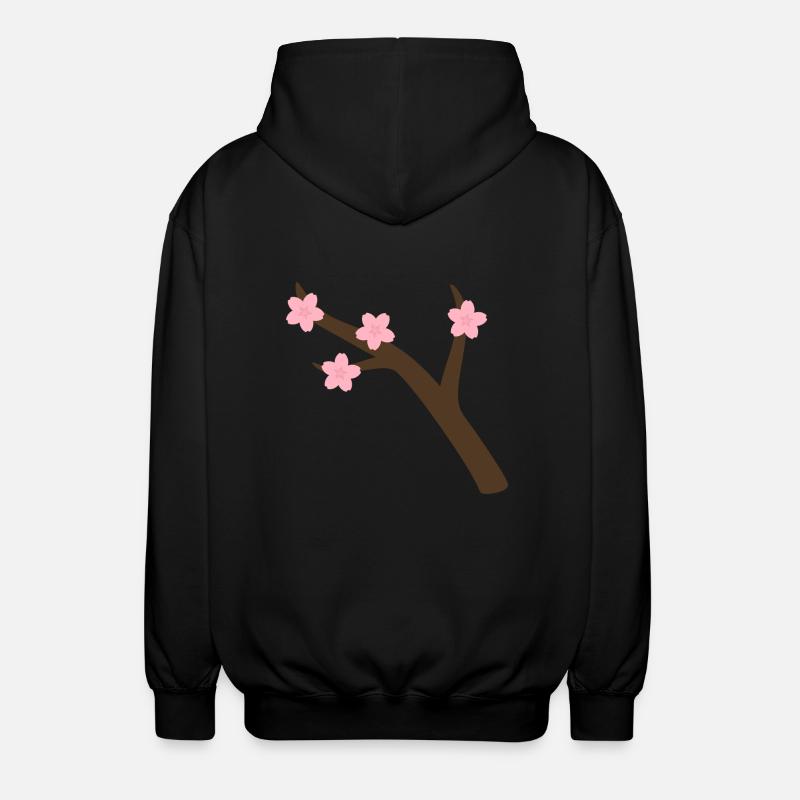 Branche de Sakura - Veste à capuche unisexe - noir