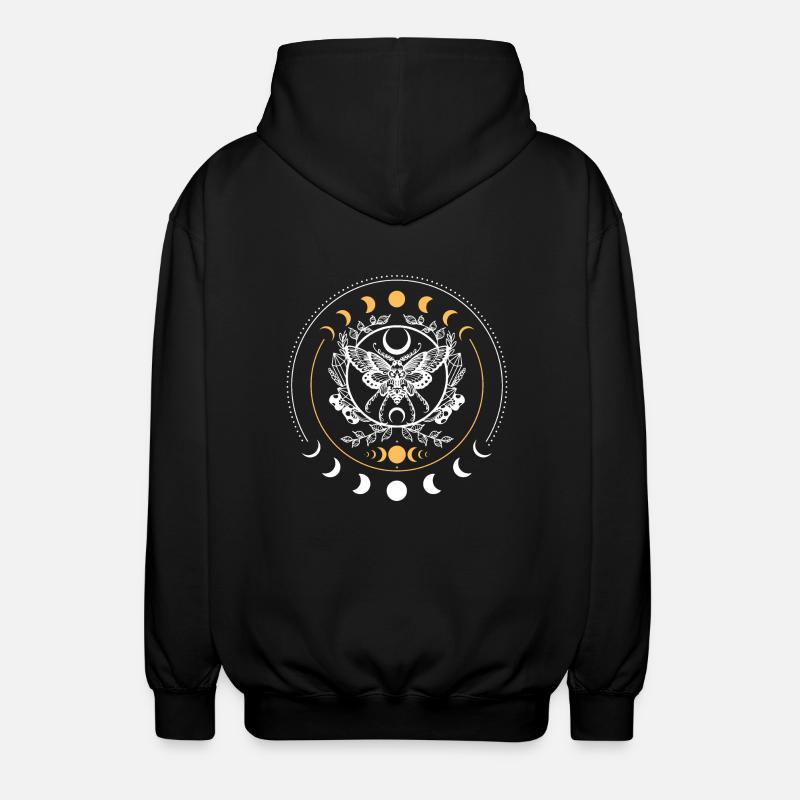Magic Moth - Unisex Hooded Jacket - black