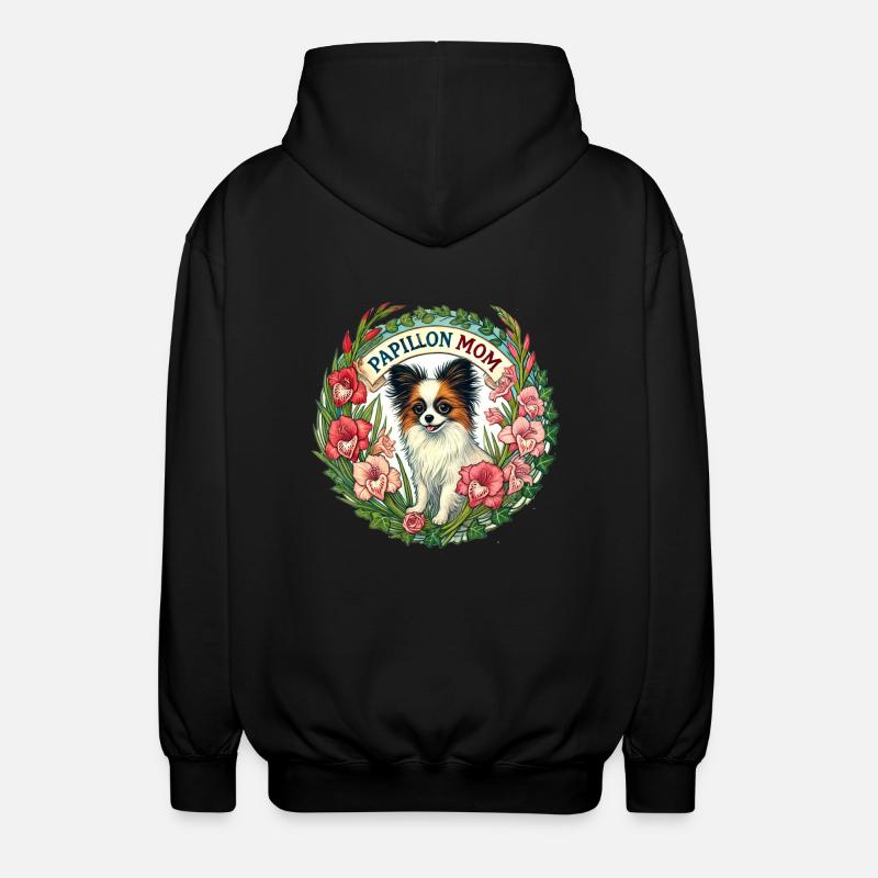 Maman Papillon - Veste à capuche unisexe - noir