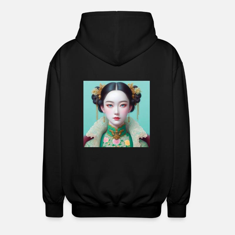 Fille papillon - Veste à capuche unisexe - noir