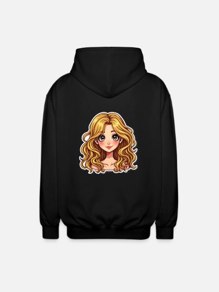 FILLE SPAGHETTI - Veste à capuche unisexe - noir